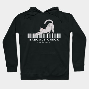 Meow barcode check Hoodie